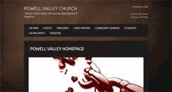 Desktop Screenshot of powellvalley.org